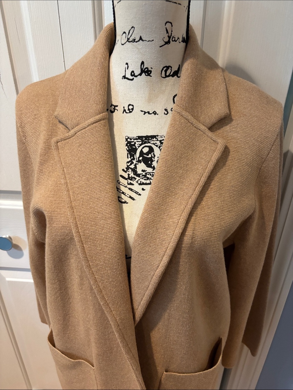 J. Crew 365 Sophie Caramel Knit Sweater Jacket Sz Medium - Picture 6 of 8